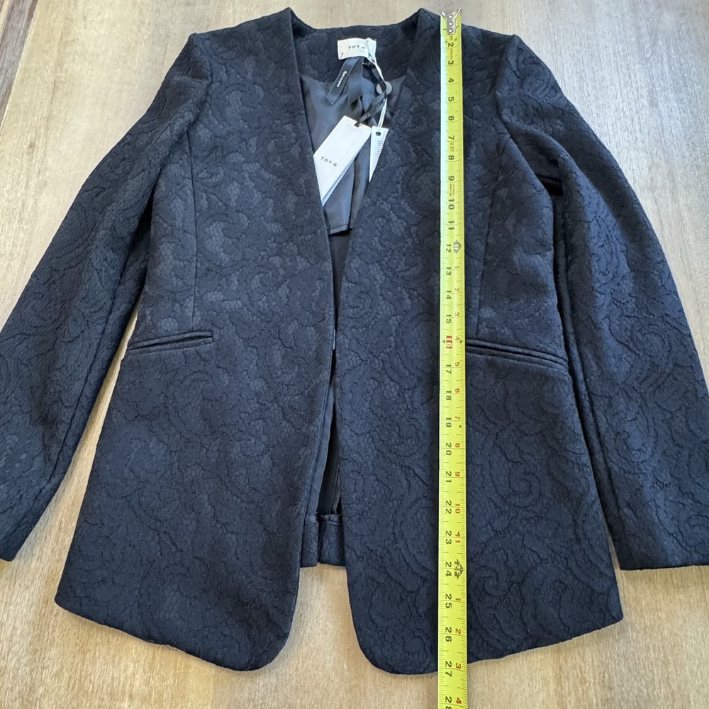 New Toy G Italy Black Lace Jacket Tailored Blazer Size 6‎ US $406 - Picture 5 of 16